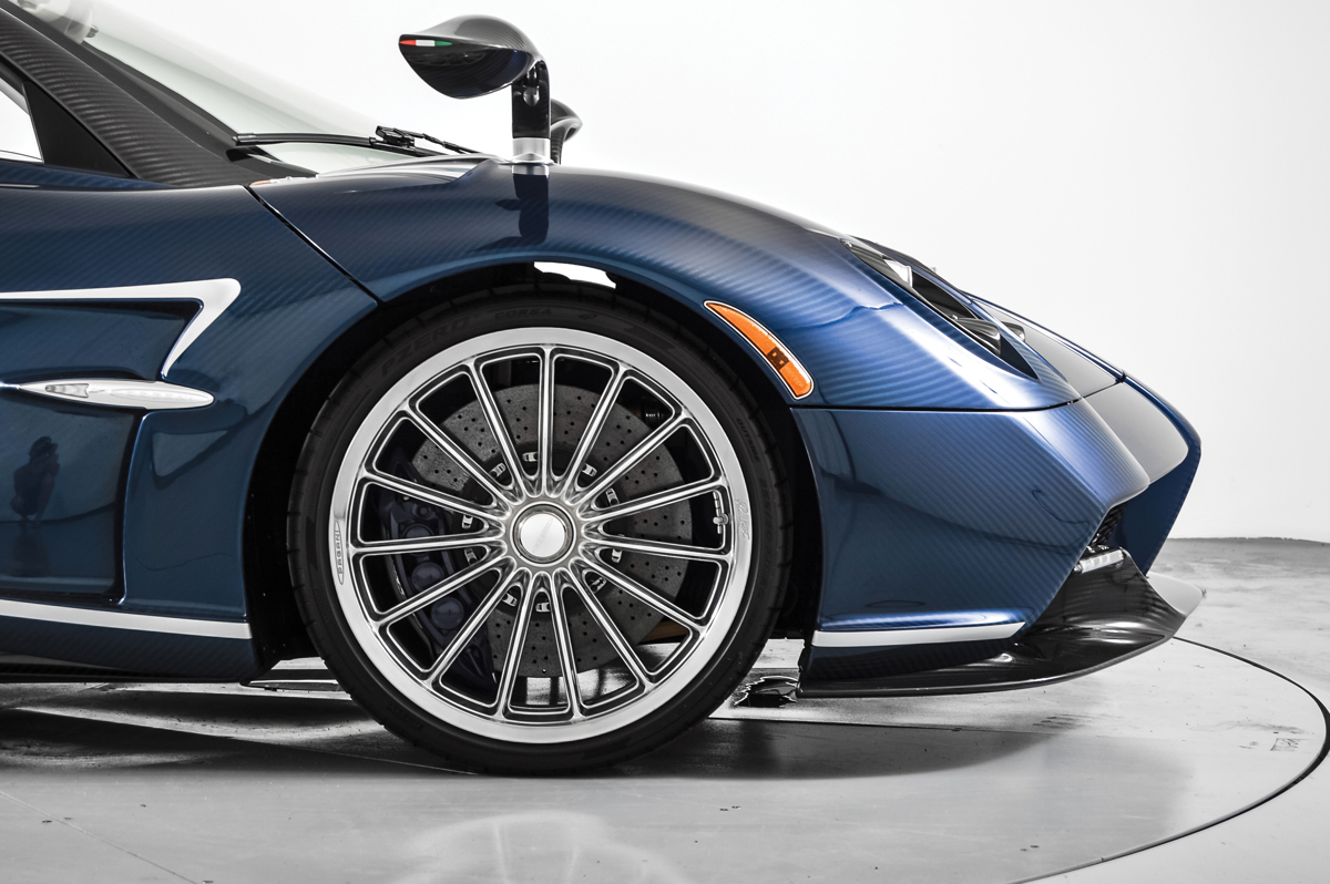 Front wheel of 2018 Pagani Huayra Roadster offered at RM Sotheby’s Arizona live auction 2020